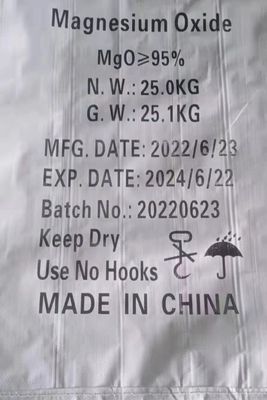 Le MgO d'additif de matériau de construction saupoudrent 65% Min Purity Off White