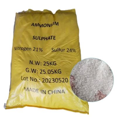 MSDS COA Blanc cristallin (NH4) 2SO4 Sulfate d'ammonium Chimique pour engrais Certifié ISO